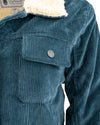 Outback Trading Co (NZ)  Georgia Corduroy Button Up Jacket Turquoise / Medium 42195-TUR-MD