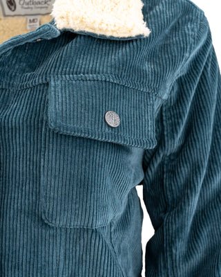 Outback Trading Co (NZ)  Georgia Corduroy Button Up Jacket Turquoise / Medium 42195-TUR-MD
